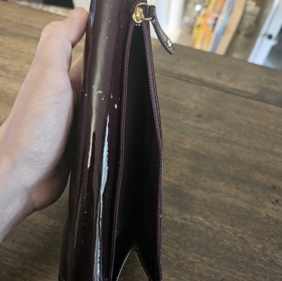 Coach Madison Lindsey Satchel With Matching Long Wallet Plum - Picture 15 of 16